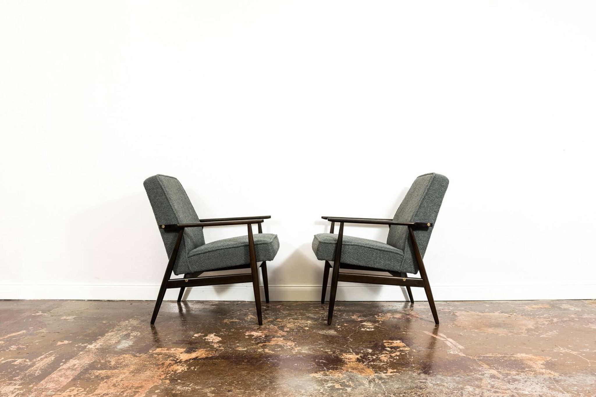 Vintage Armchairs Designed By H. Lis, Poland, 1960's, Set Of 2