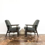 Vintage Armchairs Designed By H. Lis, Poland, 1960's, Set Of 2