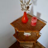 Rattan shelf
