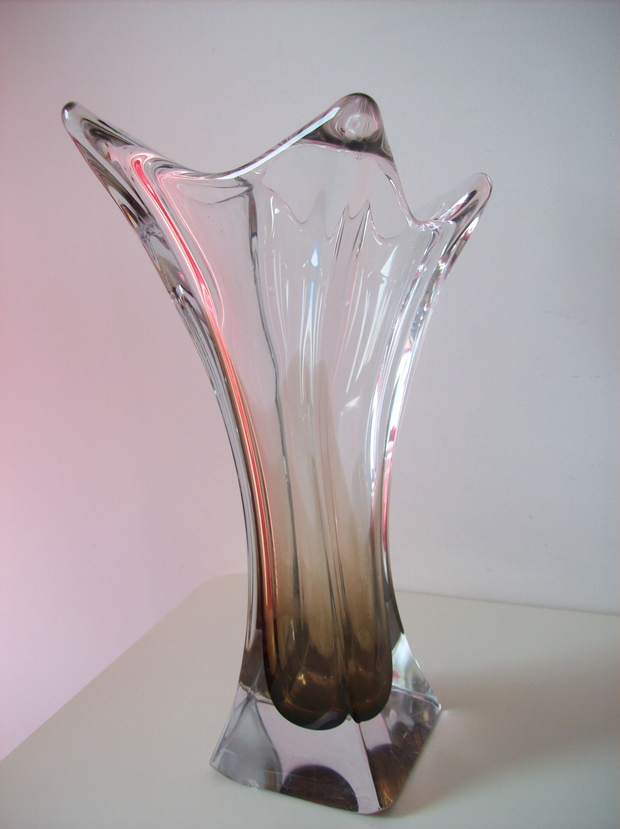 Vintage crystal vase