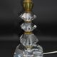 Pied de lampe en cristal