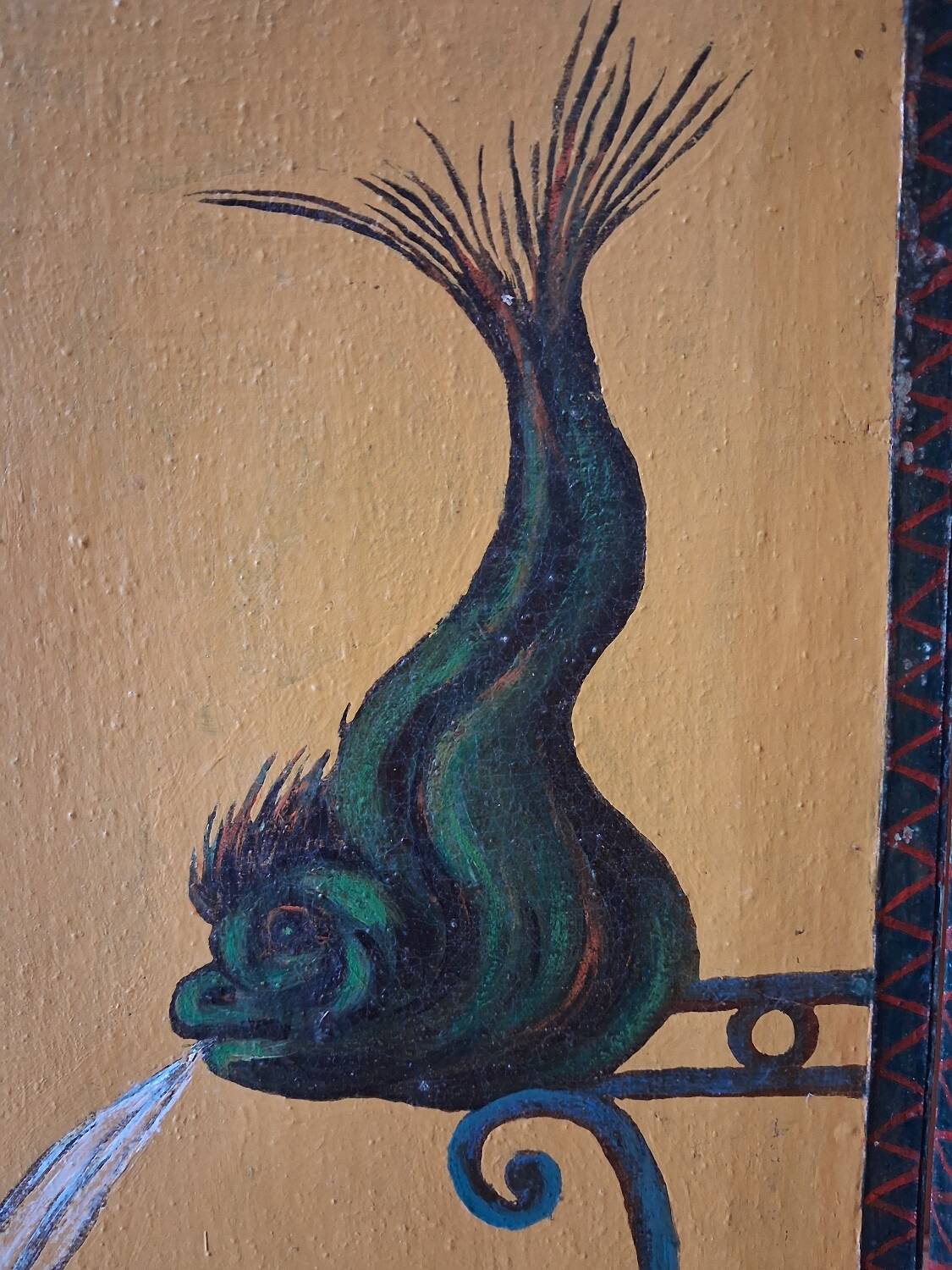 19th century decorative panel screen