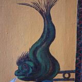 19th century decorative panel screen