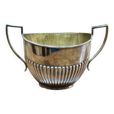 English silver-plated sugar bowl, early 20th century