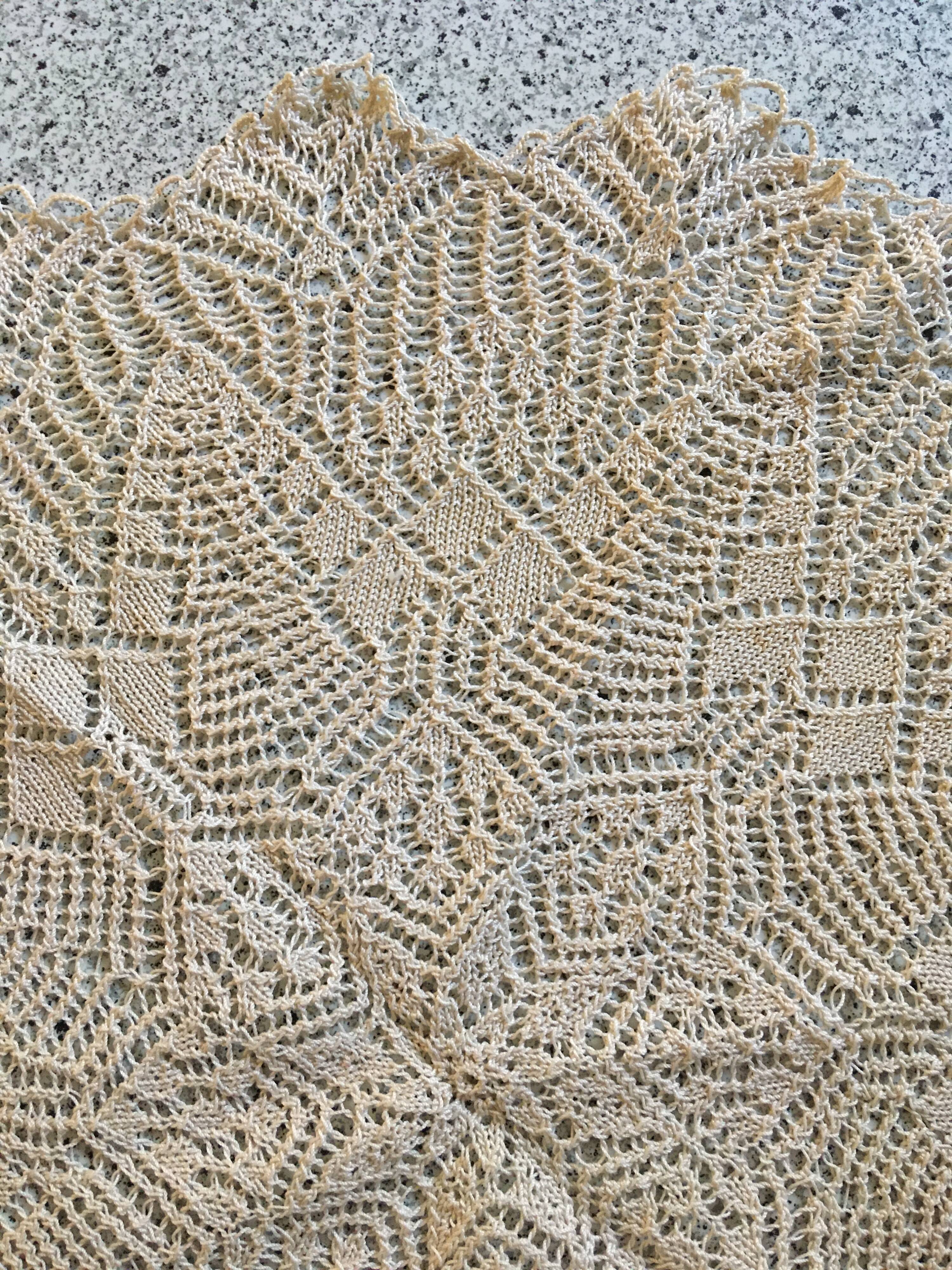 Vintage round placemat ø43