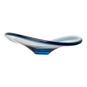 Art glass bowl from the Mid-Century Danish Thule series by Per Lütken for Holmegaard, 1960s.