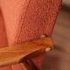Fauteuil lounge et repose-pieds Vintage Terracota Boucle