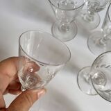 Crystal liqueur glasses