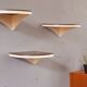 Three vintage corner shelves 70s