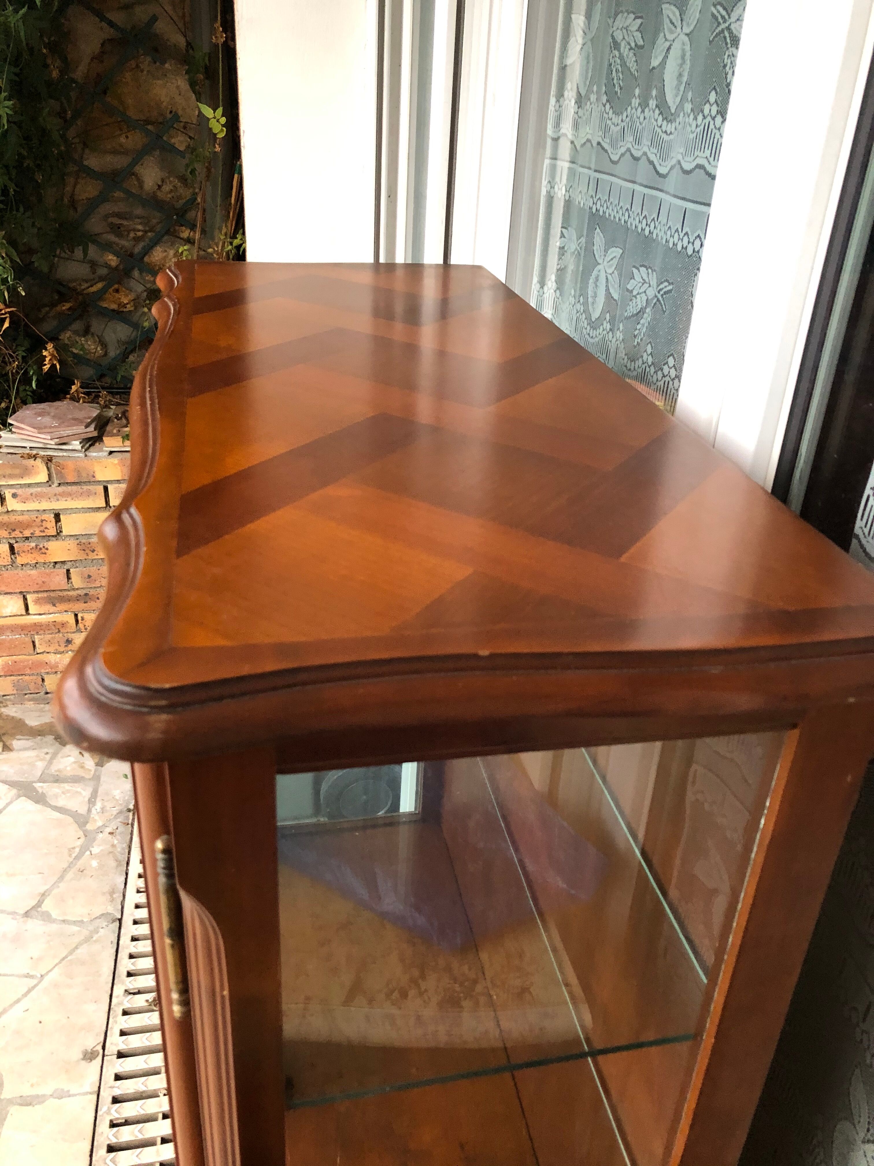 Vitrine en merisier