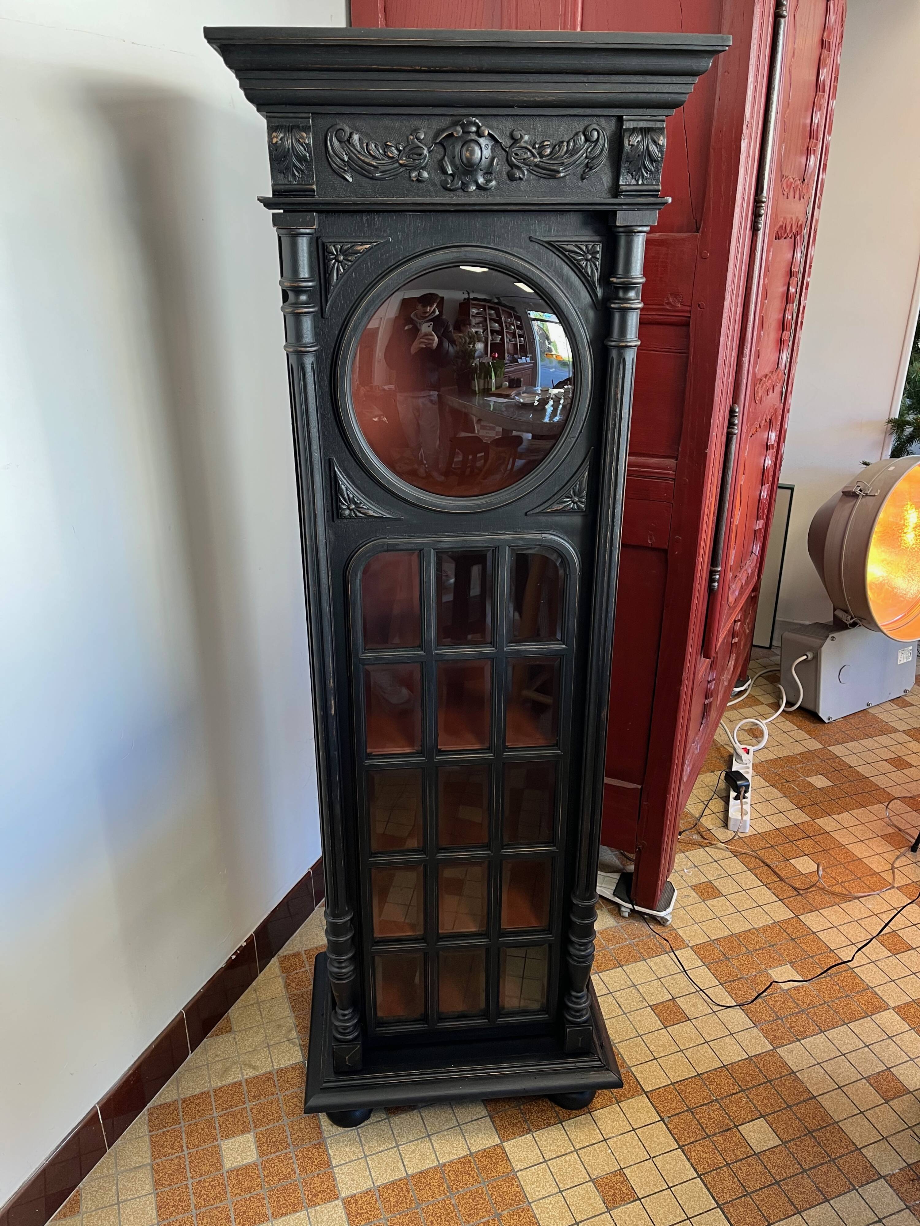 Old wooden display cabinet