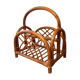 Vintage rattan magazine holder 70s