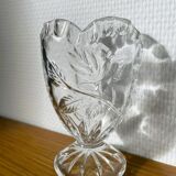 Vase allemand en cristal et forme de cœur