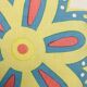 Vintage 70s flower cushion