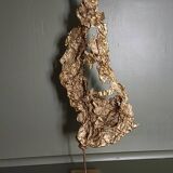 Brutalist brass sculpture, Philippe Cheverny, 1970