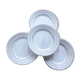 4 assiettes à dessert en porcelaine de St Amand