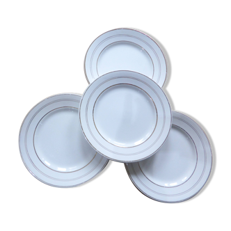 Dessert plates x4 porcelain from St Amand 191105