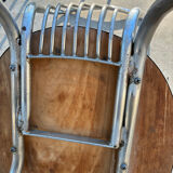 Set of 4 Formica chairs, 1960s style with metal frame.