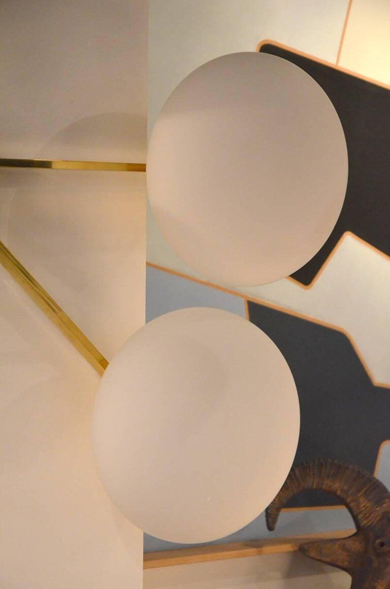 Ceiling light in the style of Italian creations of the 1950s