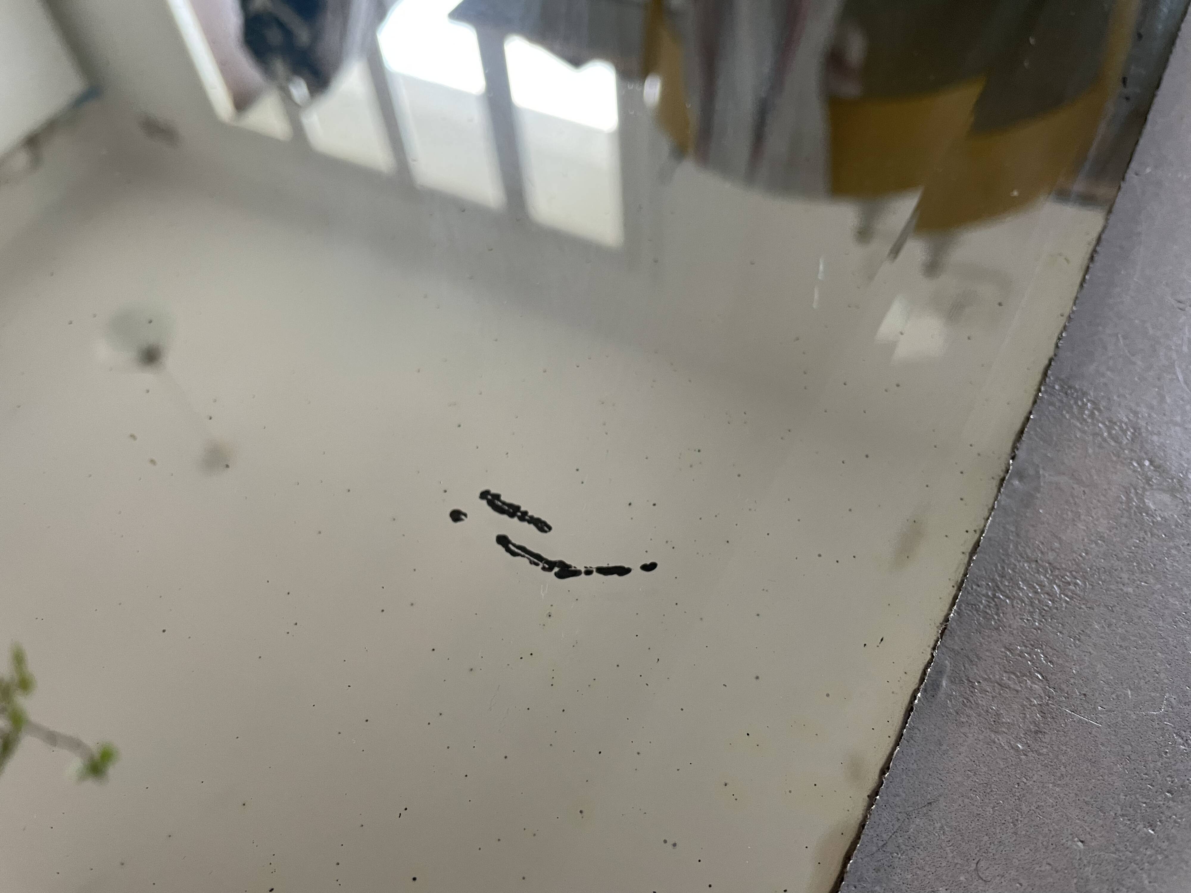 Old beveled mirror 33x120cm