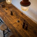 Dining table "Reichsbahn" workshop floor pine