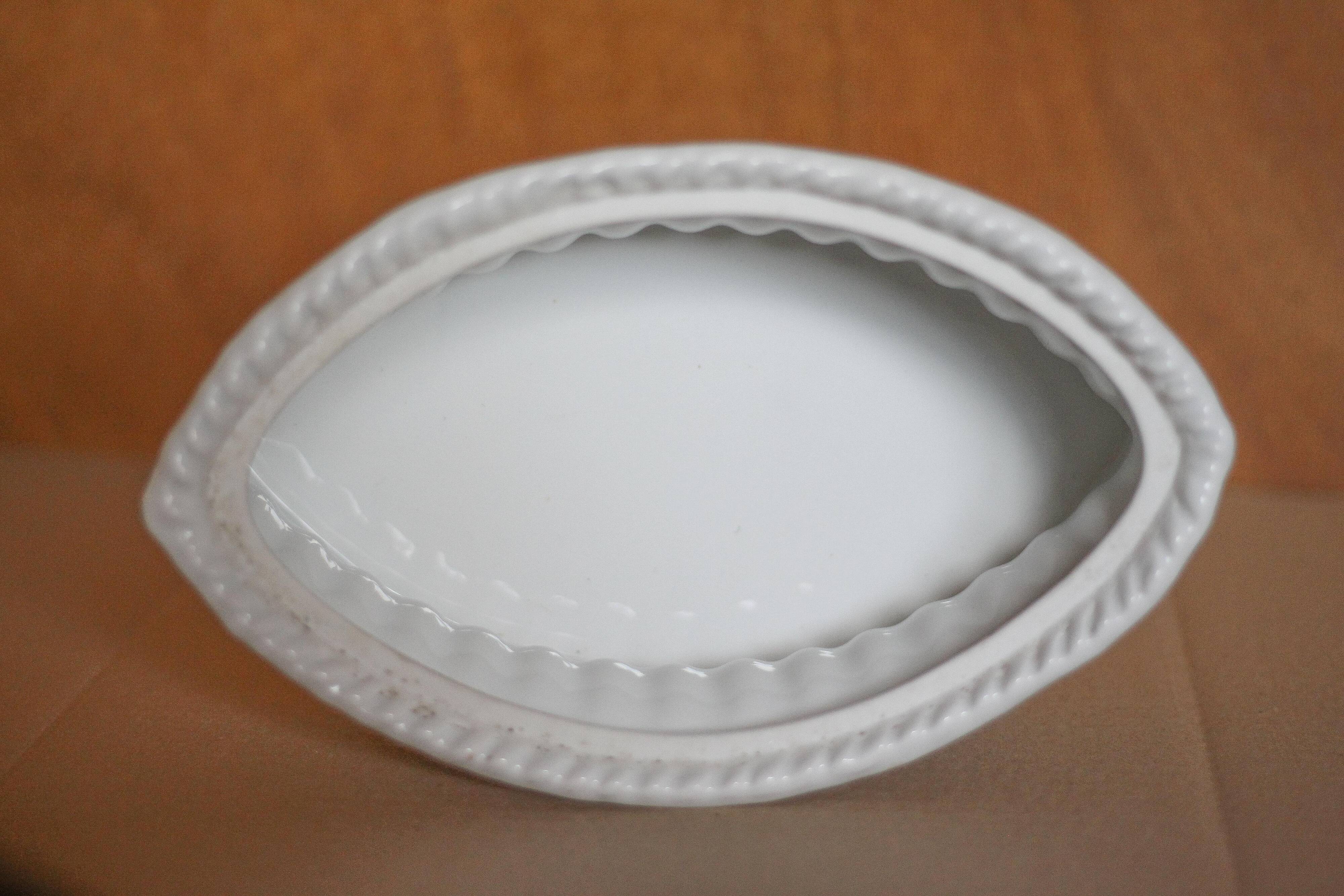 Pillivuyt terrine, serving dish, Pillivuyt porcelain, gratin dish