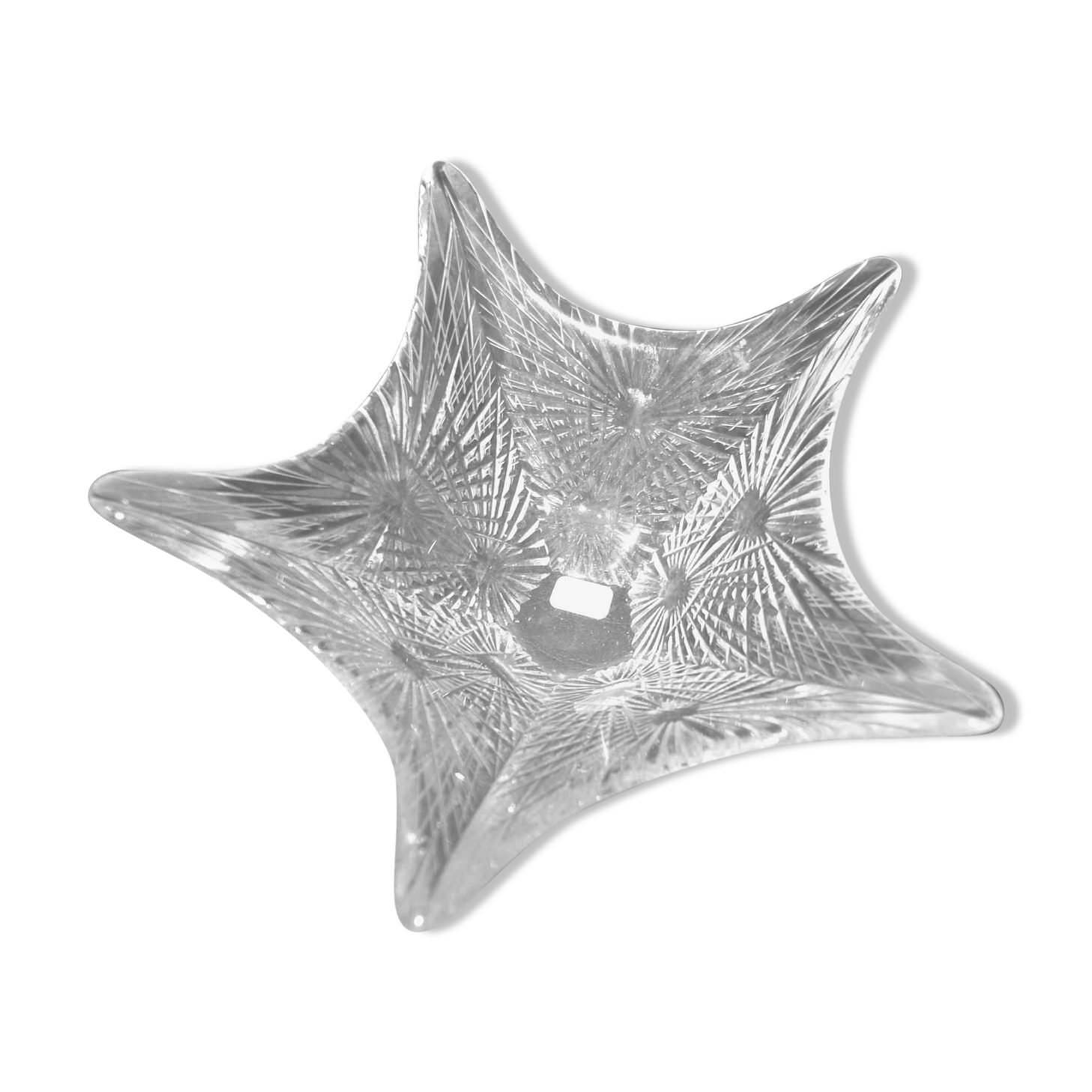Empty-pocket star in cut crystal Saint-Louis