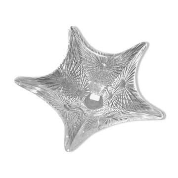 Empty-pocket star in cut crystal Saint-Louis