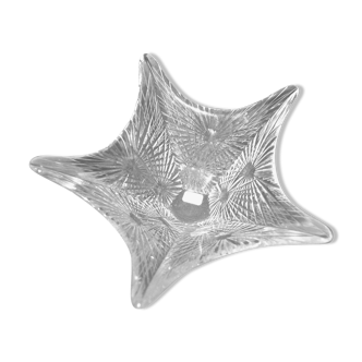 Empty-pocket star in cut crystal Saint-Louis