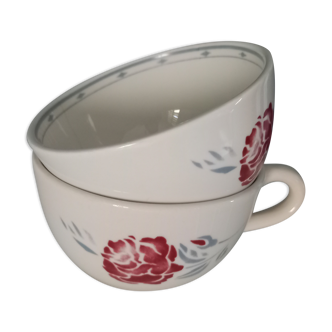 Duo de tasses faïence