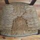 Wooden straw chair