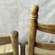 Pair of wood and rope country chairs