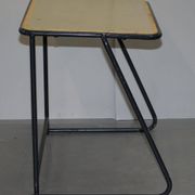 Table de bureau empilable militaire britannique en acier inoxydable