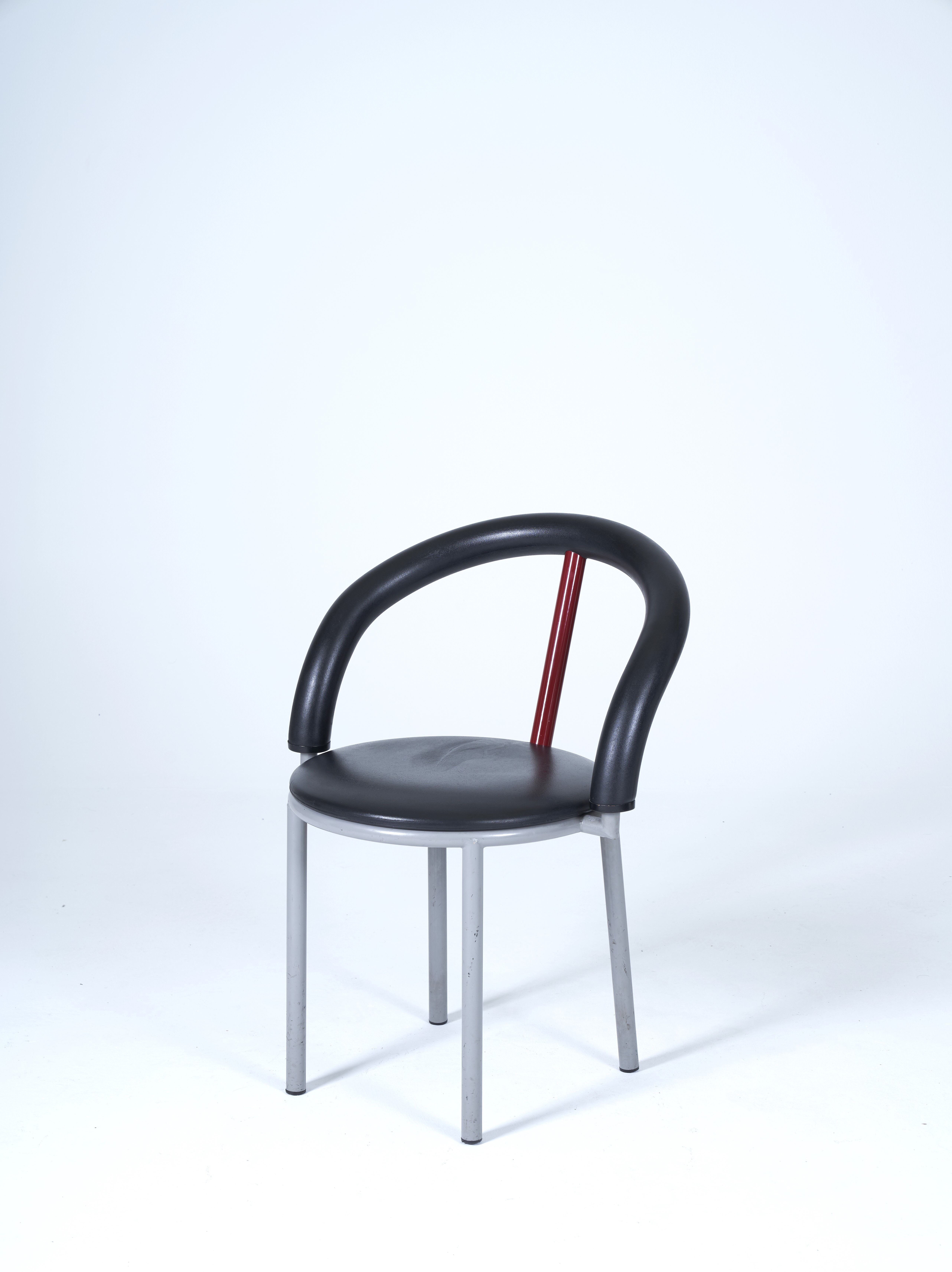Pair of chairs "Alpha" by Anna Anselmi for Bieffeplast 1980s