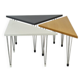 Ensemble de 3 tables triangulaires par Pin-Age, Danemark 1980's