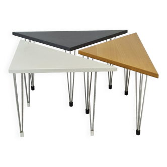 Set of 3 Triangle Tables by Pin-Age, Denmark 1980's