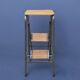 Old wooden workshop stepladder - seat height: 85 cm