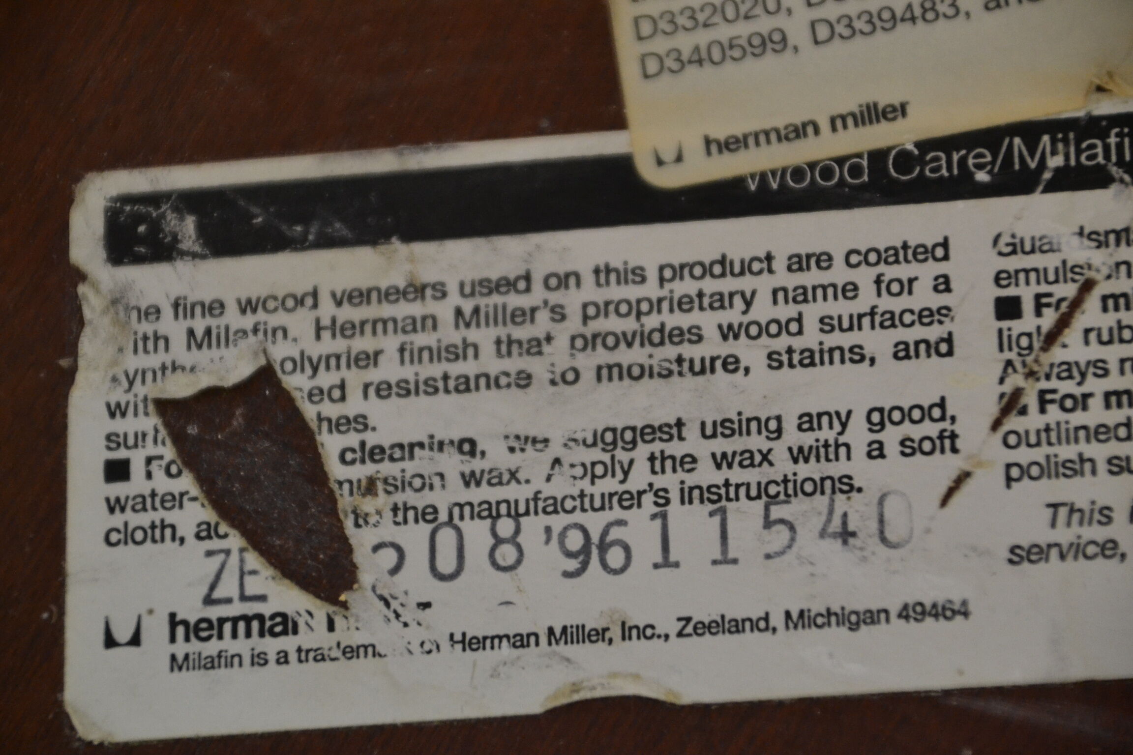 Herman Miller dining table from the 1970s