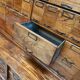 Antique very large American oak grain / apothecary cabinet, ca 1900