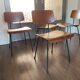 Set of 4 teak and steel dining chairs by Tjerk Reijenga for Pilastro 1950s