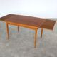 Table à manger extensible en chêne, années 60