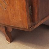 1930s three-door light oak wardrobe