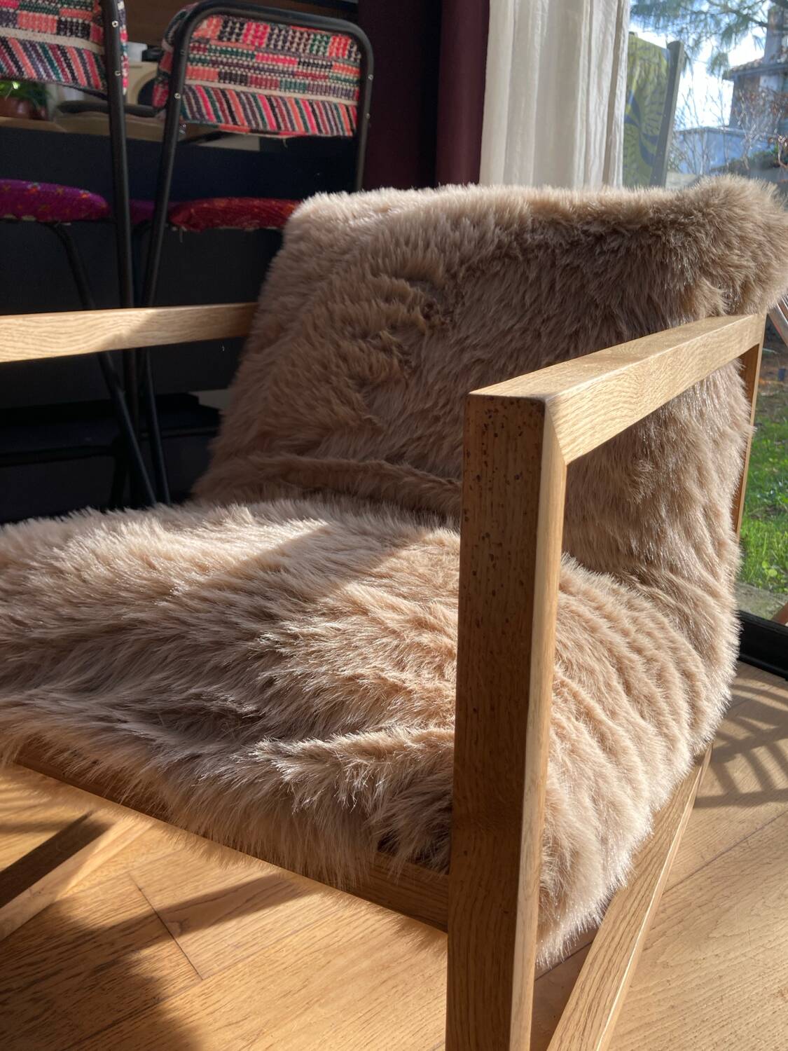 Fur armchair