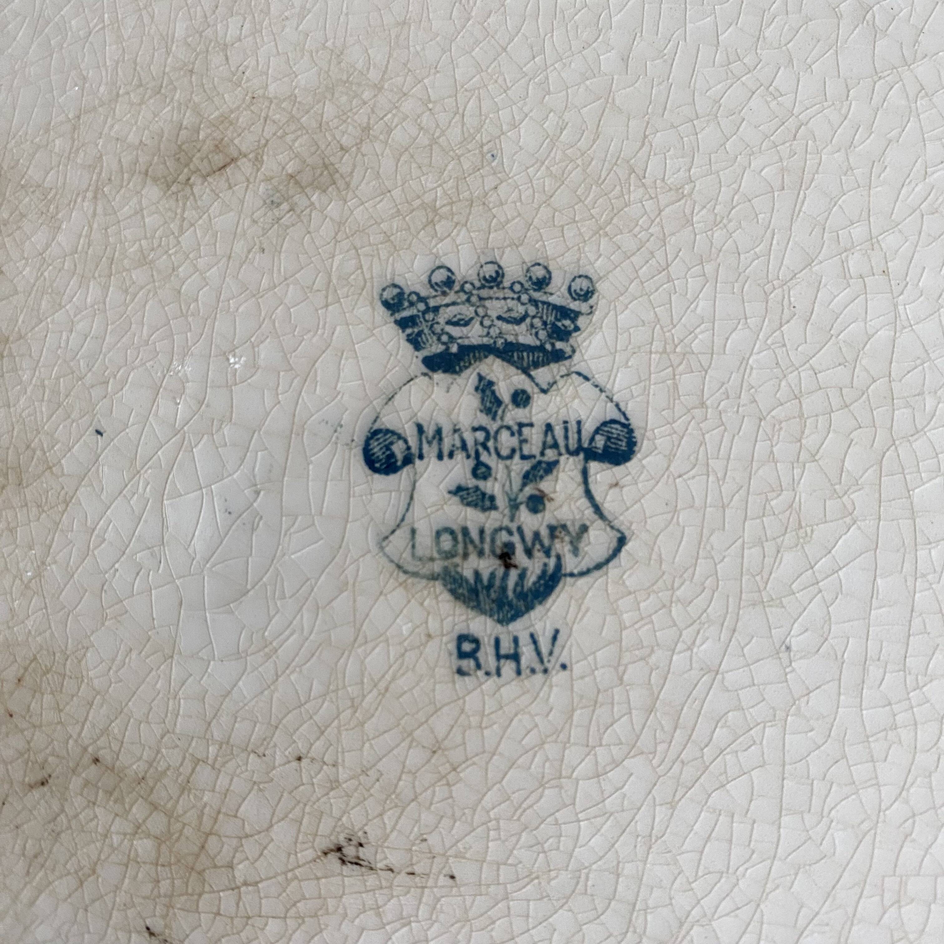 Longwy iron earth round dish, Marceau model