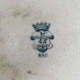 Longwy iron earth round dish, Marceau model