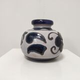 Vase West-Germany blue tones