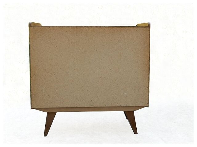 Vintage 1960s chest of drawers with compass feet