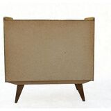 Vintage 1960s chest of drawers with compass feet