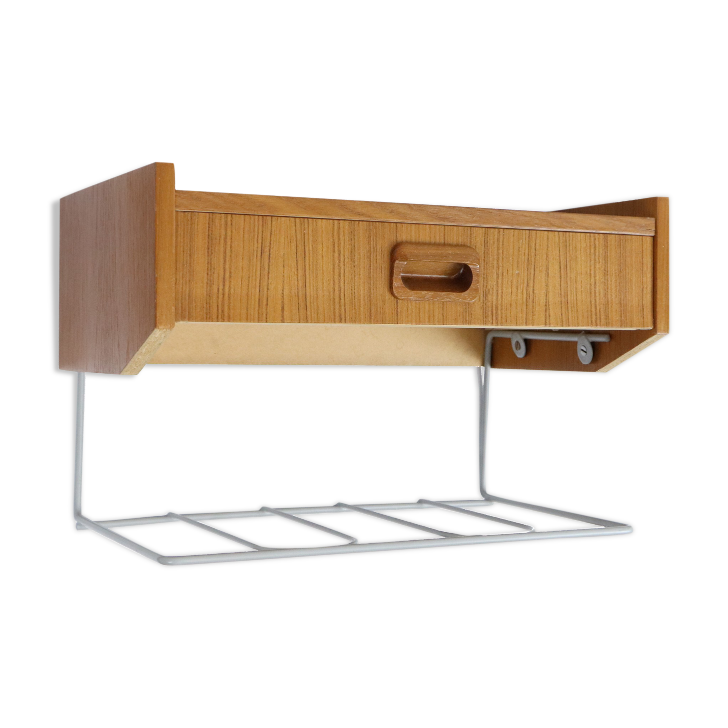 Hanging teak bedside table, 1960