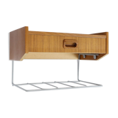 Hanging teak bedside table, 1960